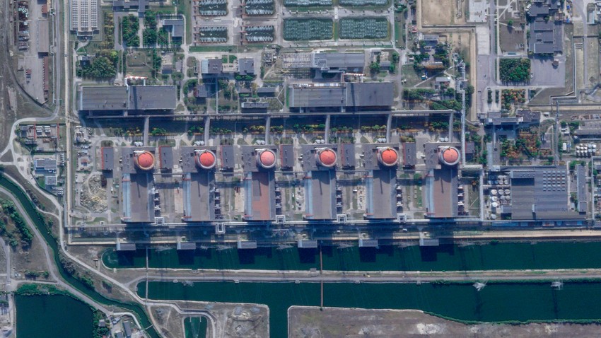 Satelitski snimak NE Zaporožje od 28. avgusta