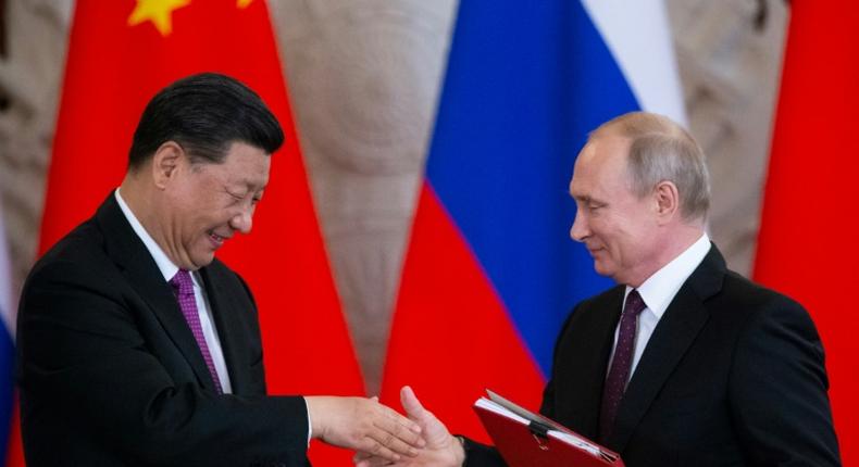 Chinese President Xi Jinping and Russian counterpart Vladimir Putin are putting up a united front