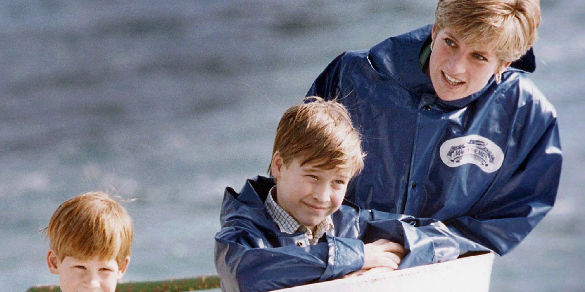 Harry, William i Diana