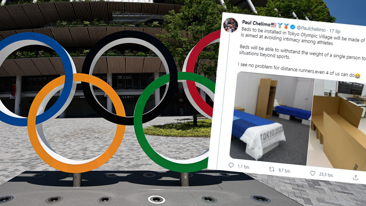Tokio 2020. Tekturowe łóżka w wiosce olimpijskiej. Biegacz pokazał zdjęcia