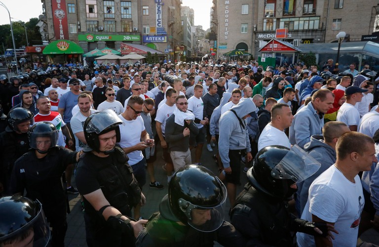 Ukraińcy w Kijowie polowali na polskich kibiców