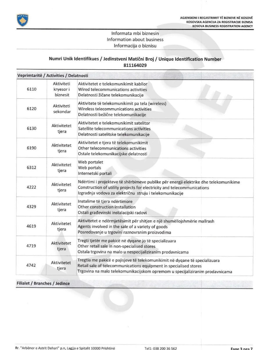 Nije jasno zbog čega je Priština ukinula sertifikat MTS-u