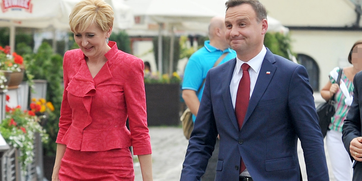 Andrzej Duda ze znajomymi na obiedzie