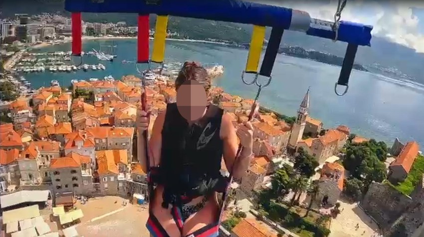 Tijana R.. tokom parasejlinga