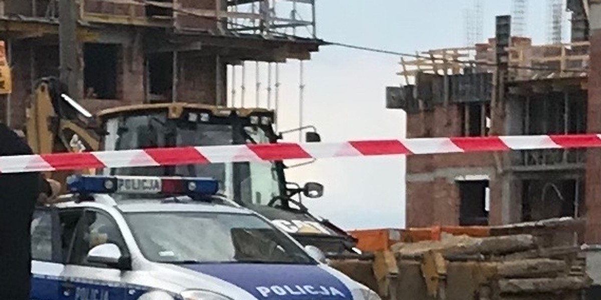 Tragedia na budowie w Bielanach Wrocławskich.. Zdjęcie ilustracyjne. 