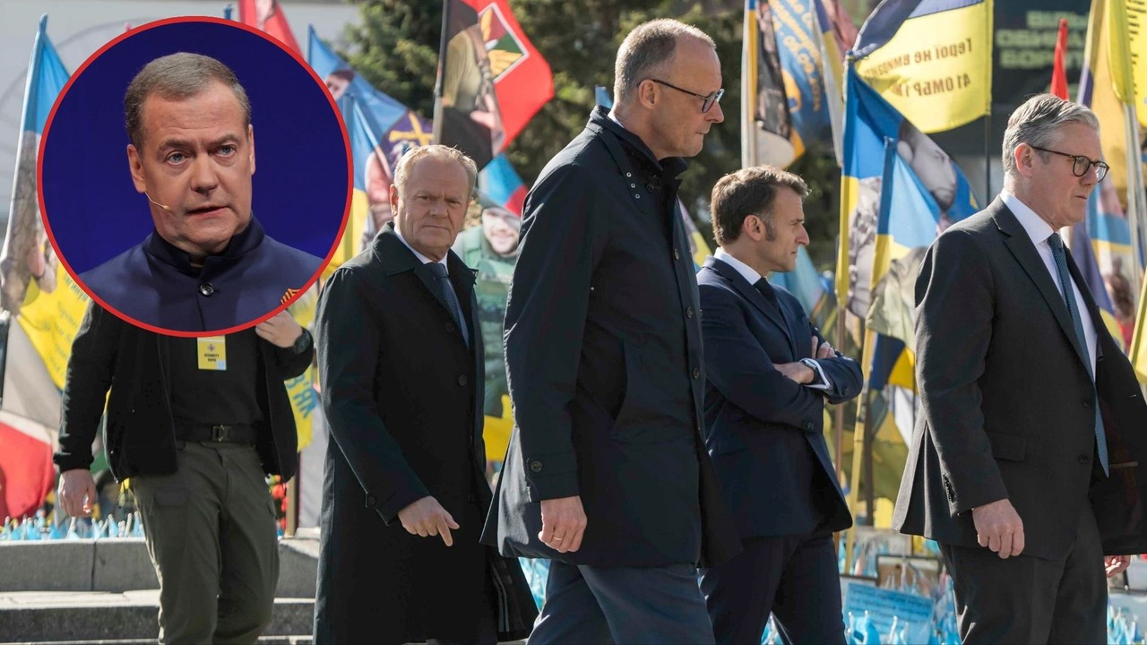 Obelżywa odpowiedź Miedwiediewa na propozycję Tuska, Macrona, Merza i Starmera w sprawie rozejmu. "Myślicie, iż to sprytne?"