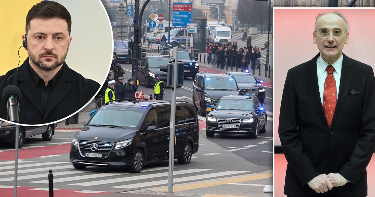 To podczas przejazdu kolumny Zełenskiego rzuciło się w oczy. "Nawet prezydent USA tak nie ma"