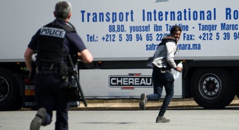 Calais is a springboard for migrants attempting to cross the Channel to Britain, normally by stowing away on trucks that board ferries