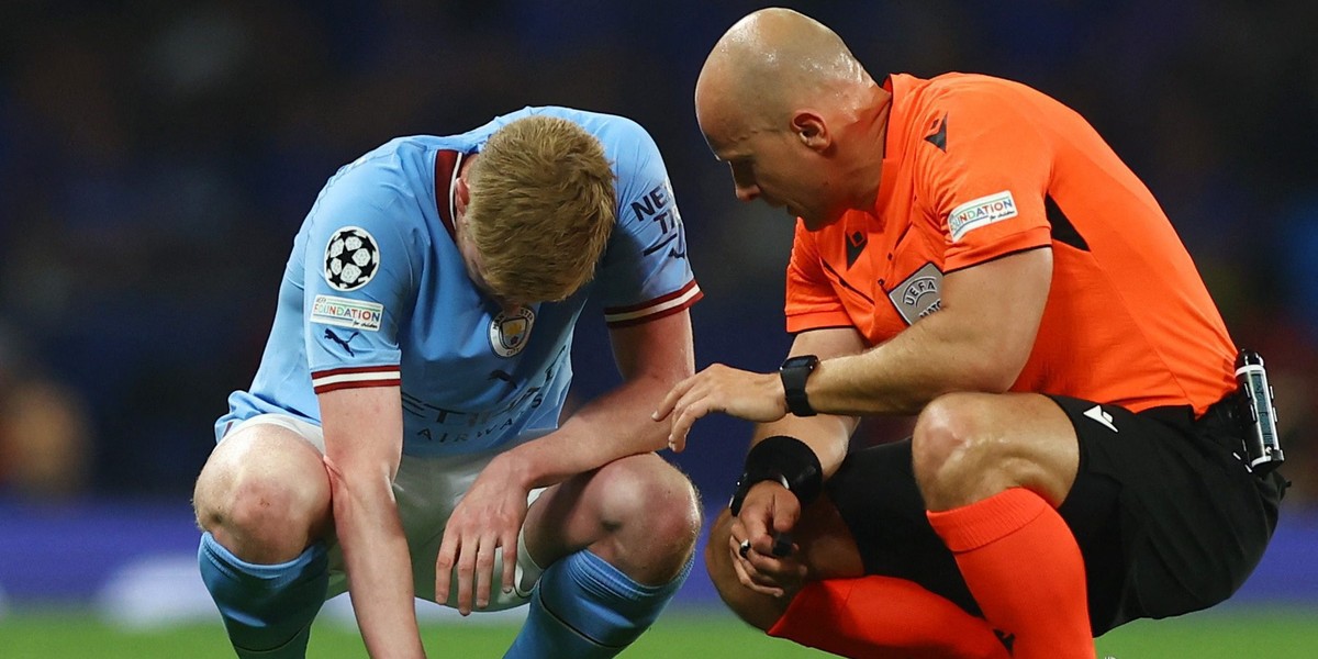 Kevin de Bruyne (z lewej) miał ogromne problemy przed meczem z Realem. 