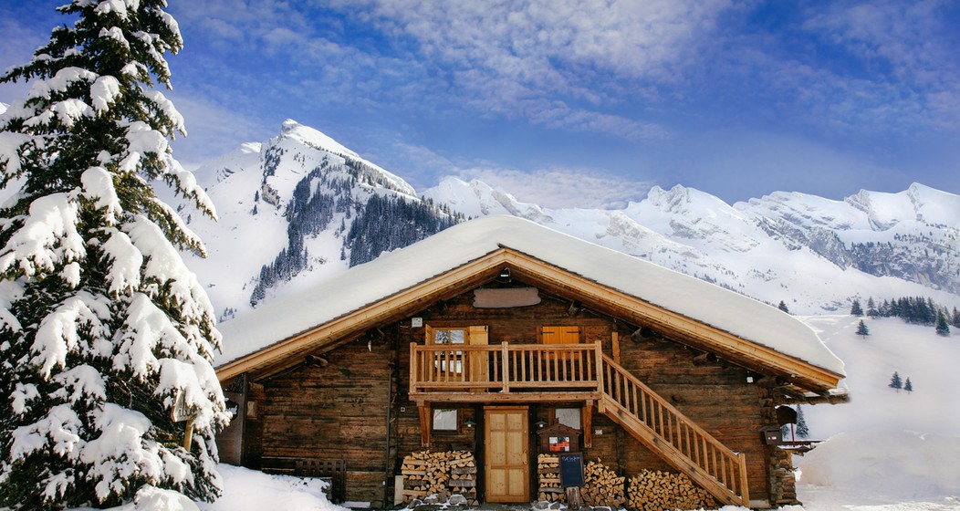 Chalet, Schweiz, Schnee