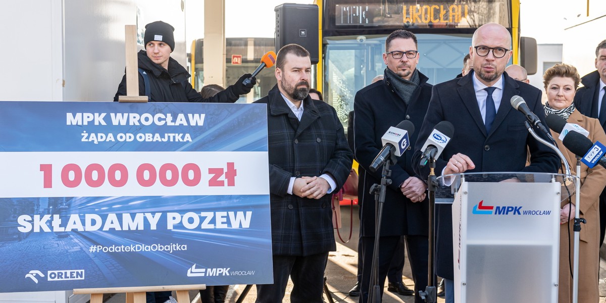 Wrocławskie MPK składa pozew przeciw PKN Orlen.