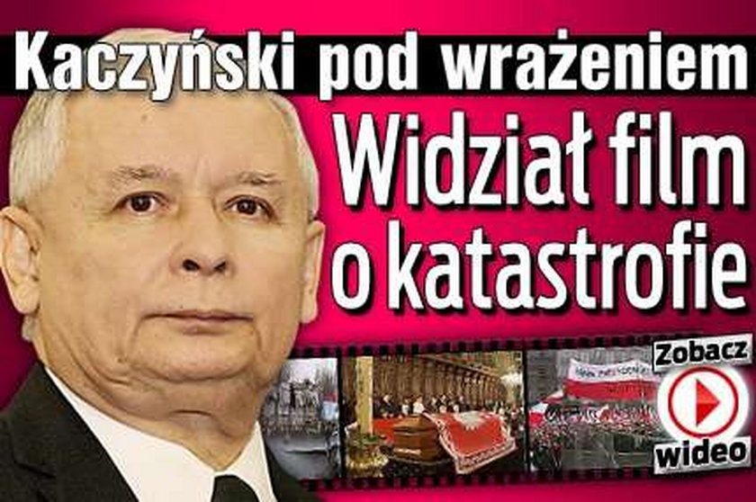 Kaczyński pod wrażeniem. Widział film o katastrofie