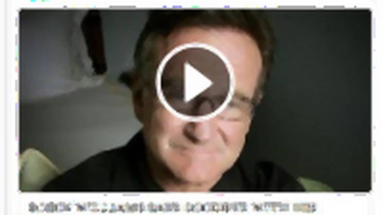 Film z pożegnaniem Robina Williamsa – uwaga na kolejne oszustwo na Facebooku!
