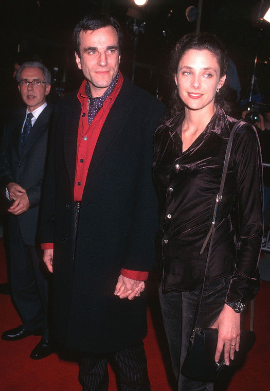 Daniel Day-Lewis i Rebecca Miller na premierze filmu "Czarownice z Salem" (listopad 1996)