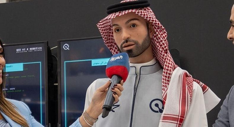 Muhammad, the humanoid robot, is debuted by the Saudi AI and robotics firm QSS in Riyadh.QSS AI & Robotics via LinkedIn