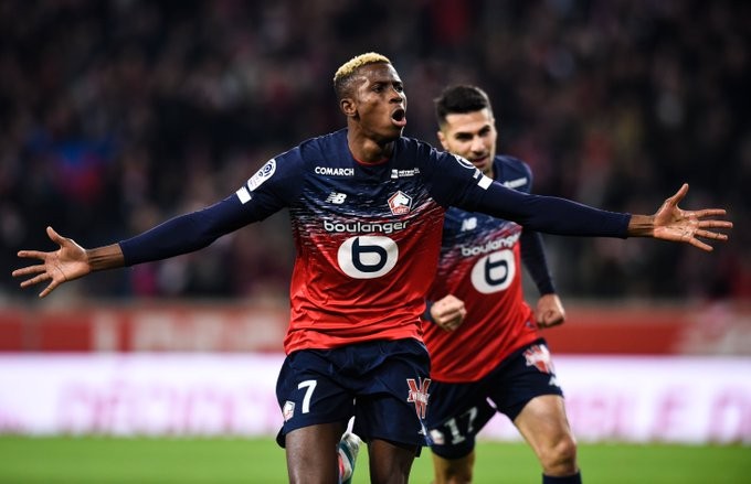 Victor Osimhen has scored an impressive 18 goals this season for Lille (Twitter/Lille)