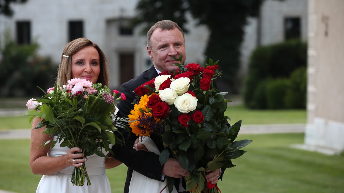 Jacek Kurski z żoną Joanną