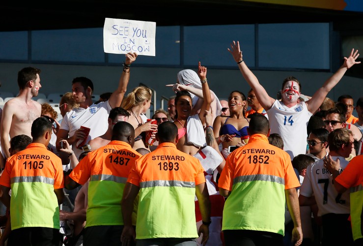 Angielscy kibice dali znać o sobie na mundialu w Brazylii