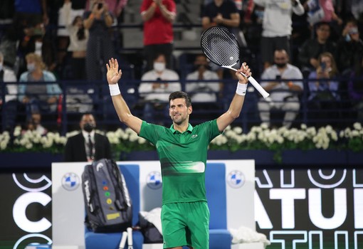 Novak Đoković, publika u Dubaiju