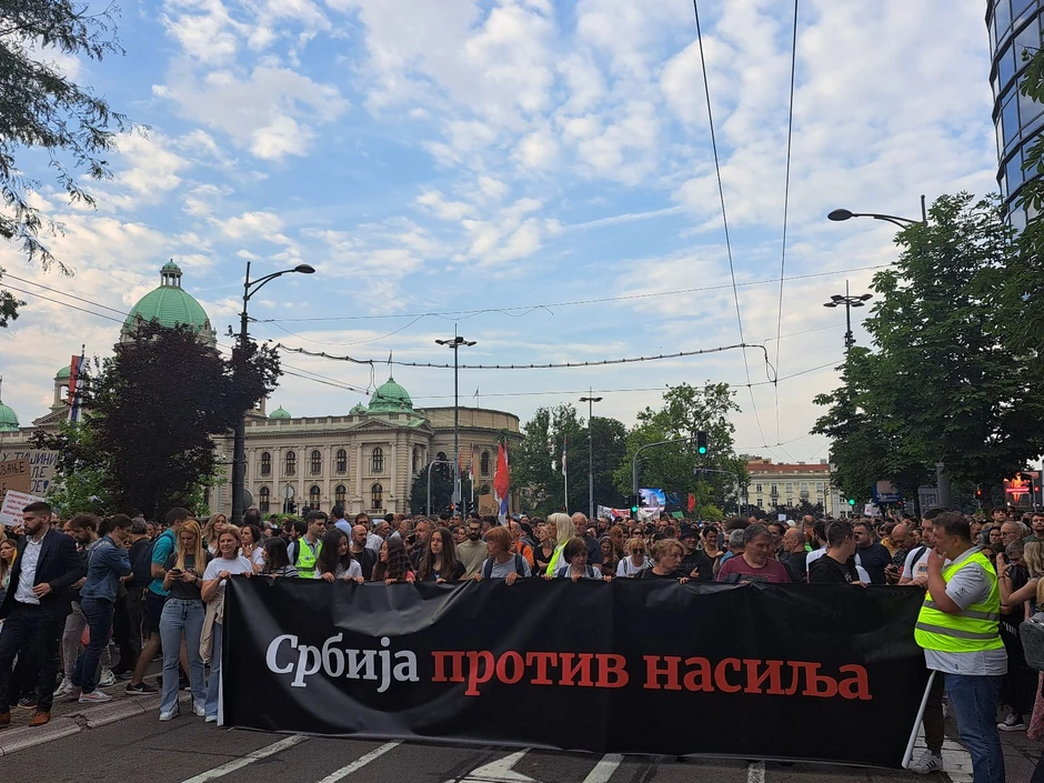 Početak šetnje niz Ulicu kneza Miloša