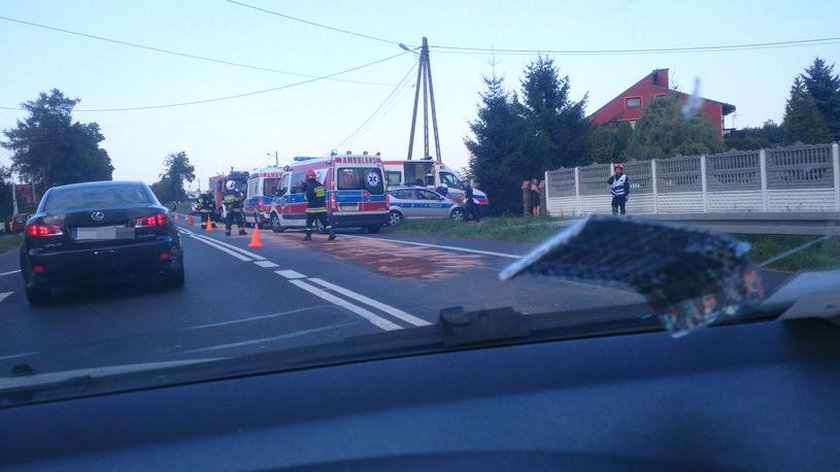 Wypadek w Słomnikach