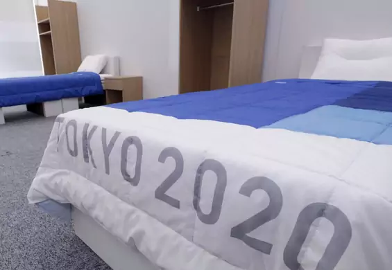 Recyklingowalne łóżka z tektury na igrzyskach w Tokio. Udźwigną najcięższych sportowców