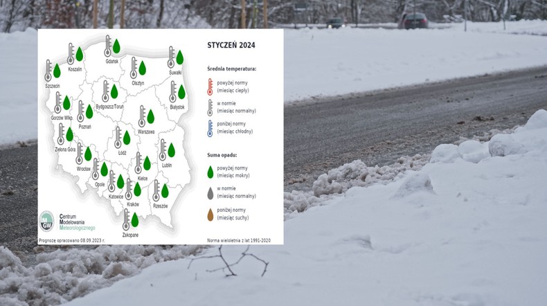 IMGW przedstawił najnowszą prognozę sezonową na najbliższe miesiące (mapa: IMGW)