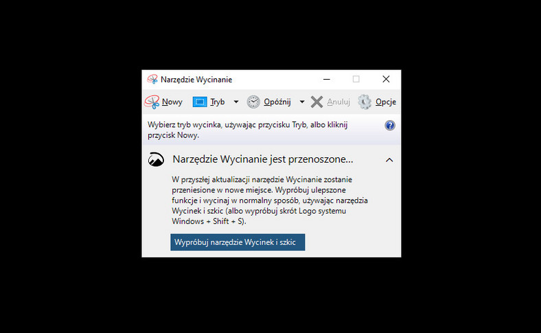 Narzędzie Wycinanie zostanie zastąpione