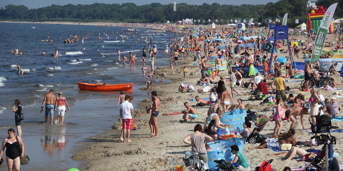 plaża w Brzeźnie