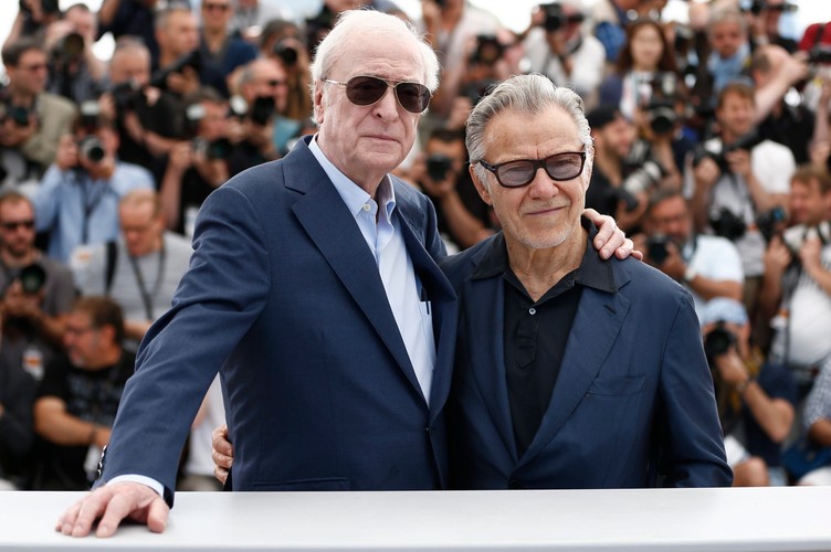 Harvey Keitel i Sir Michael Caine na festiwalu w Cannes