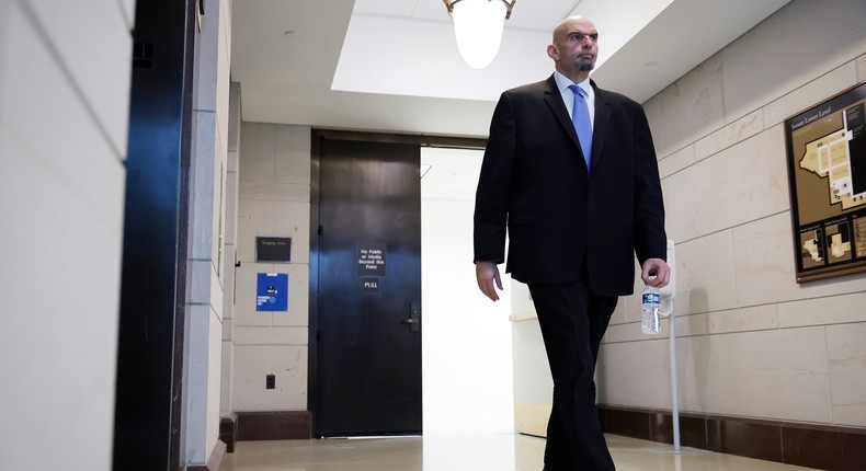 Sen. John Fetterman at the US Capitol.Chip Somodevilla/Getty Images