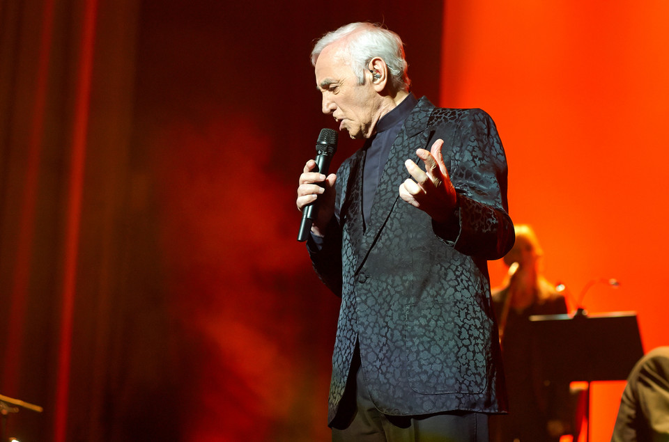 Charles Aznavour na koncercie w Polsce (Sala Kongresowa, Warszawa)