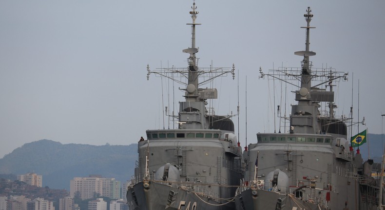 Brazilian Navy Warships anchored in Guanabara BayLuiz Souza/NurPhoto via Getty Images