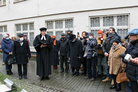 Wspólna modlitwa chrześcijan i Żydów na cmentarzu żydowskim przy ul. Głogowskiej fot. Codzienny Poznań