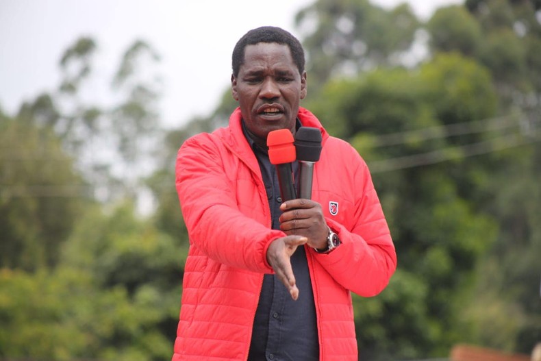 Agriculture CS Peter Munya during an Azimio La Umoja campaign in Imenti South, Meru County on June 24, 2022