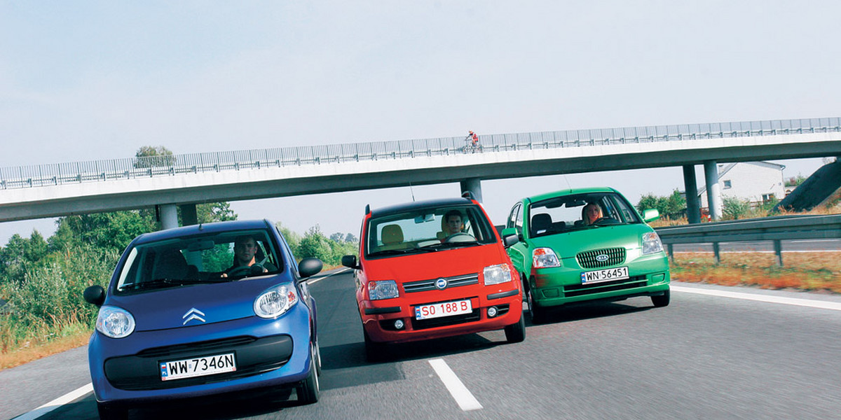 Citroen c1, fiat panda, kia picanto