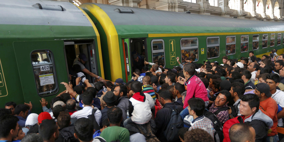 uchodżcy imigranci budapeszt