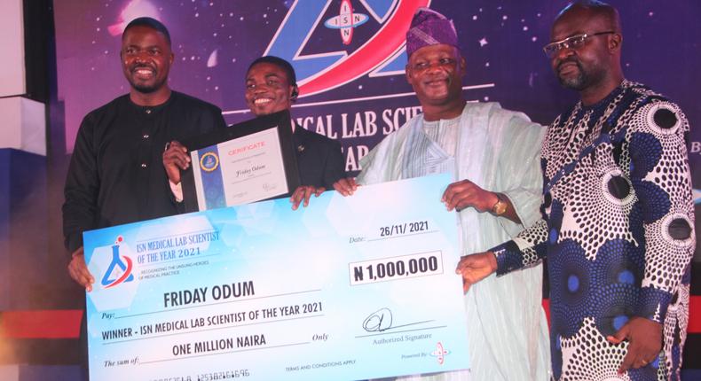Friday Odum emerges winner of ISN Medical Laboratory Scientist of the Year Award 2021