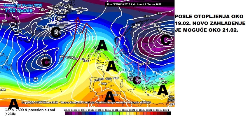 Zahlađenje i 21. februara