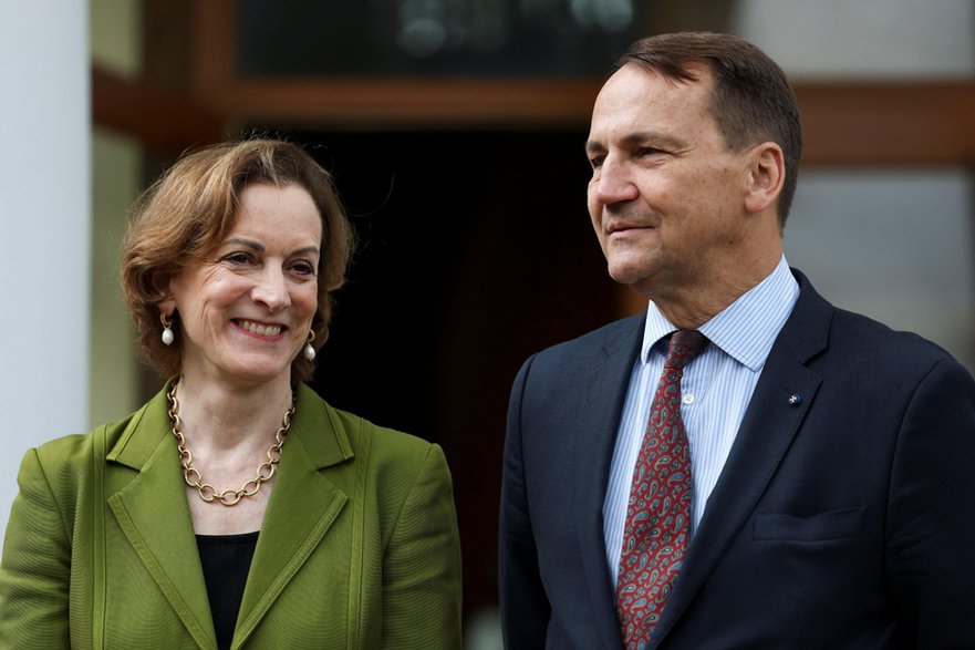 Radosław Sikorski i Anne Applebaum w Chobielinie