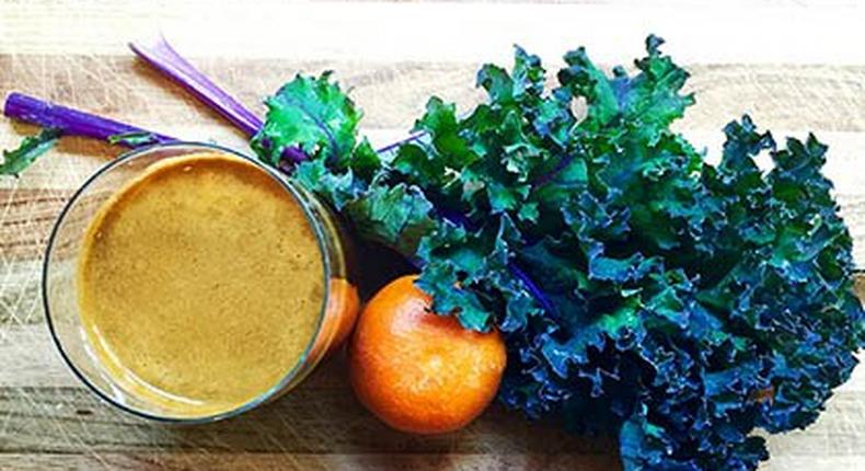 Bright Purple Kale & Sunshine Citrus Juice