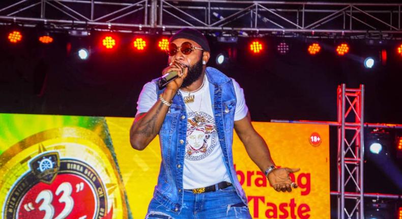 KCEE and MC galaxy perform, as “33 Export unveils limited edition 40th anniversary label in Calabar