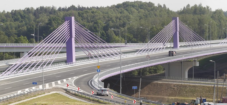 Mszana - Most na odcinku autostrady A1 w kierunku Czech (2) - fot.(mgo) PAP/Andrzej Grygiel