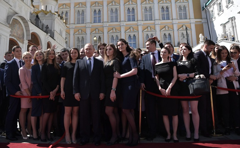 Władimir Putin i zaproszeni goście