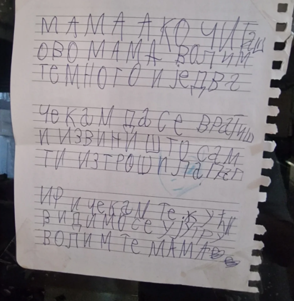 Ana Nikolić, poruka