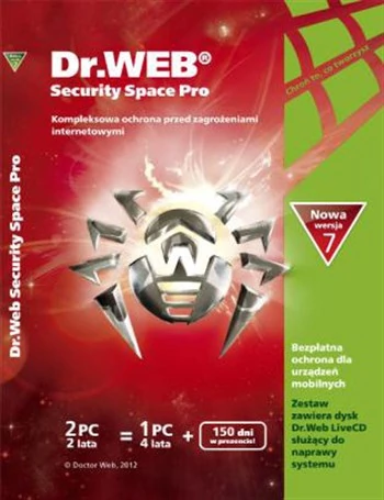 Dr.Web Security Space Pro (Wersja 7) - producent wycenił edycję pudełkową na 199 zł
