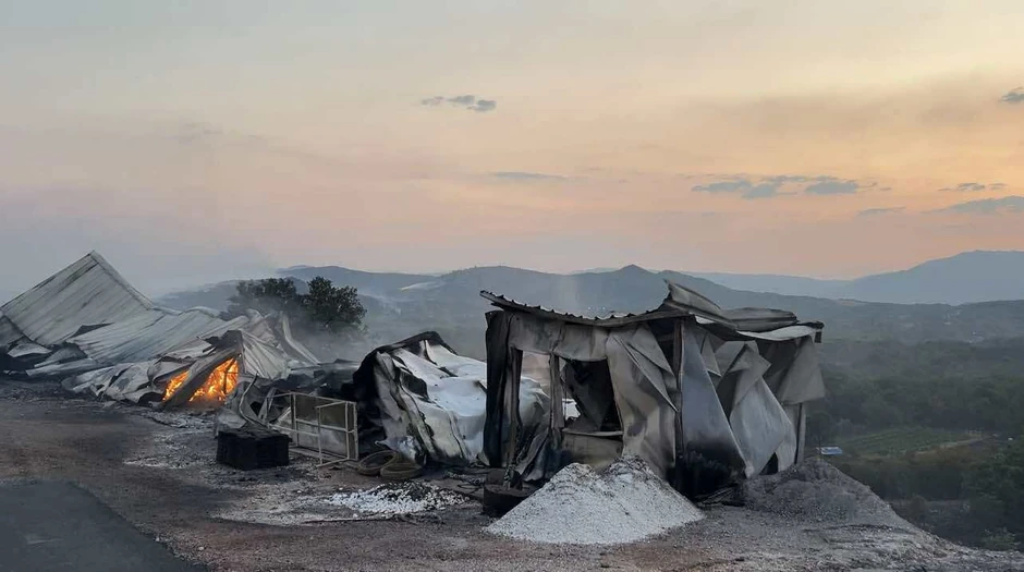 Požar u Piperima, Crna Gora