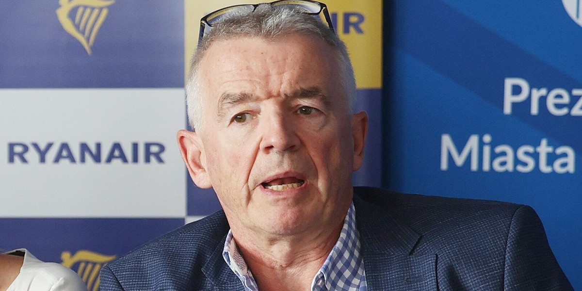 Dyrektor generalny linii lotniczych Ryanair Michael O'Leary.