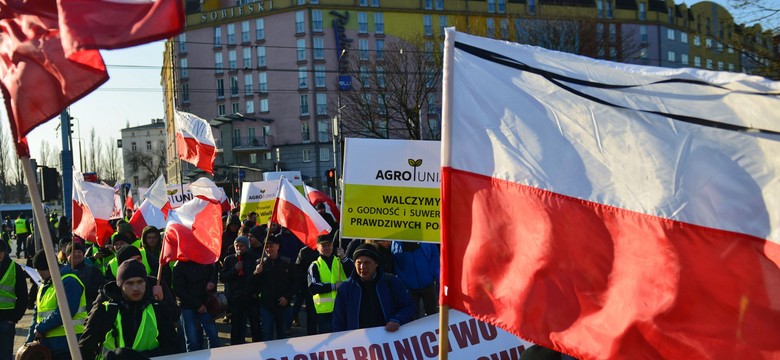 Rolnicy z AGROunii zakończyli protest. Nie udało im się wejść do ministerstwa