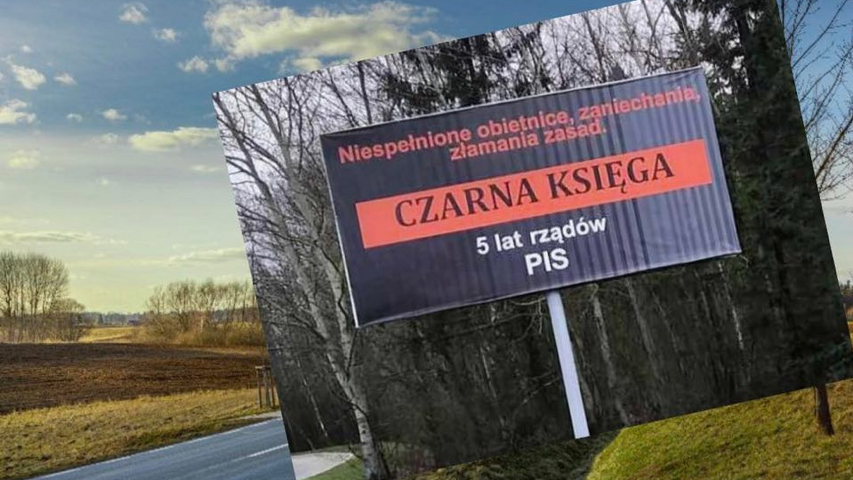 Białoruś: Antypisowski billboard przy drodze. Kto za tym stoi